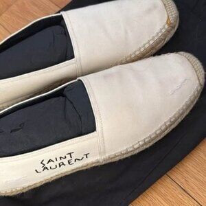 Only worn once YSL Saint Laurent espadrilles